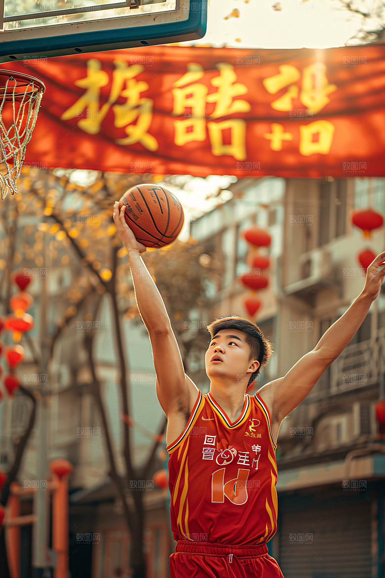 打篮球的人青年活力摄影图