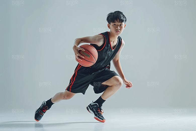 打篮球的人高清青年摄影图