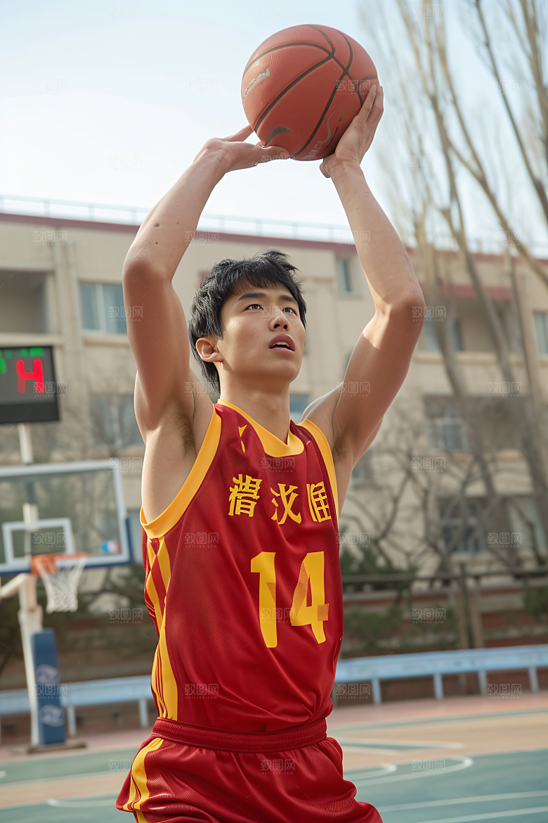 打篮球的人活力高清摄影图