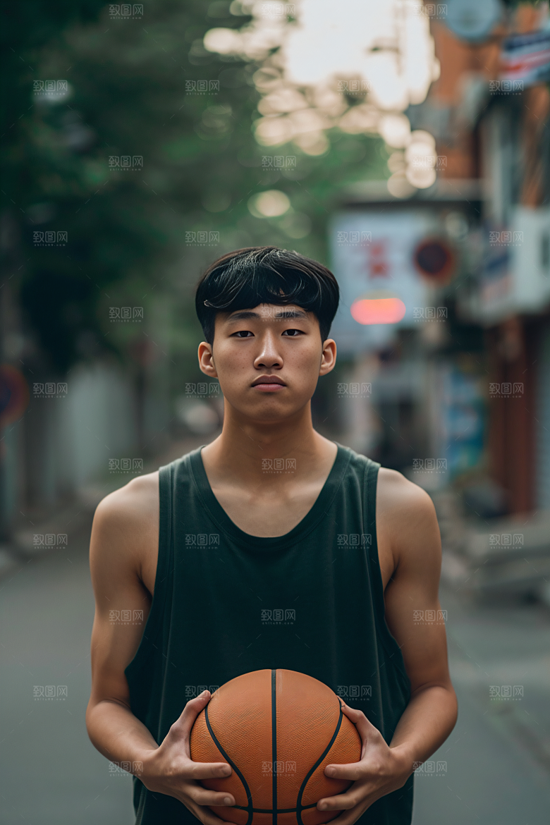 打篮球的人锻炼人物摄影图