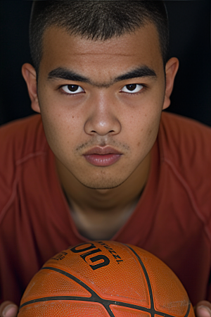 打篮球的人青年高清摄影图