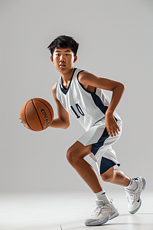 打篮球的人健身青年摄影图