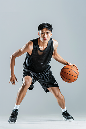 打篮球的人运动锻炼摄影图