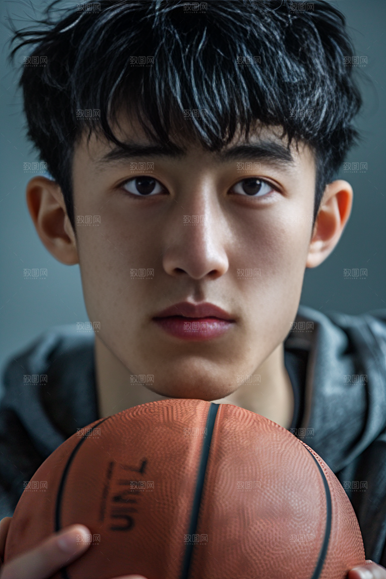 打篮球的人青年人物摄影图