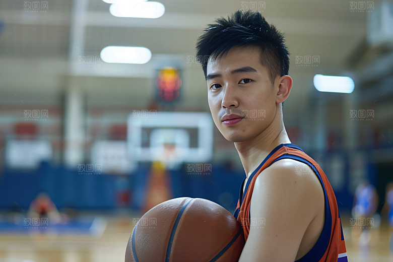 打篮球的人阳光高清摄影图