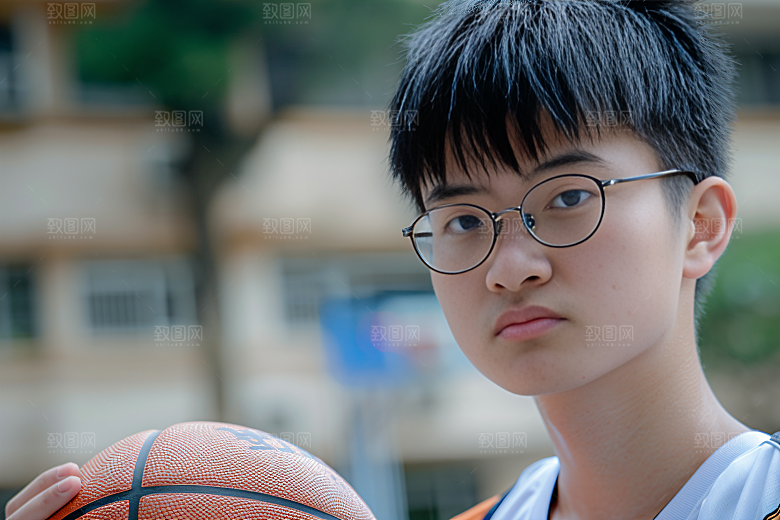 打篮球的人青年体育摄影图