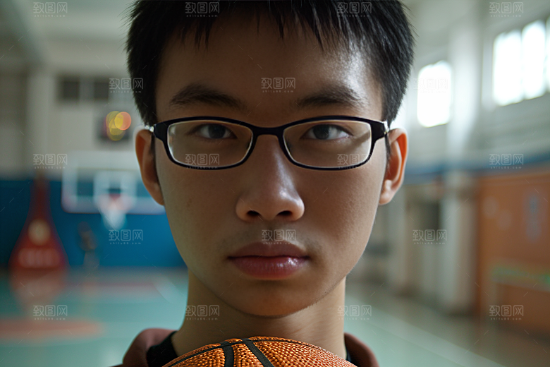 打篮球的人健身锻炼摄影图