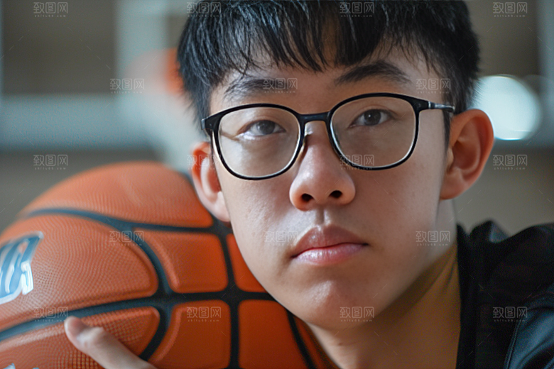 打篮球的人健身灌篮摄影图