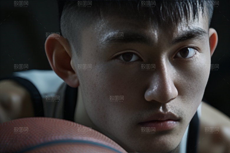 打篮球的人活力灌篮摄影图