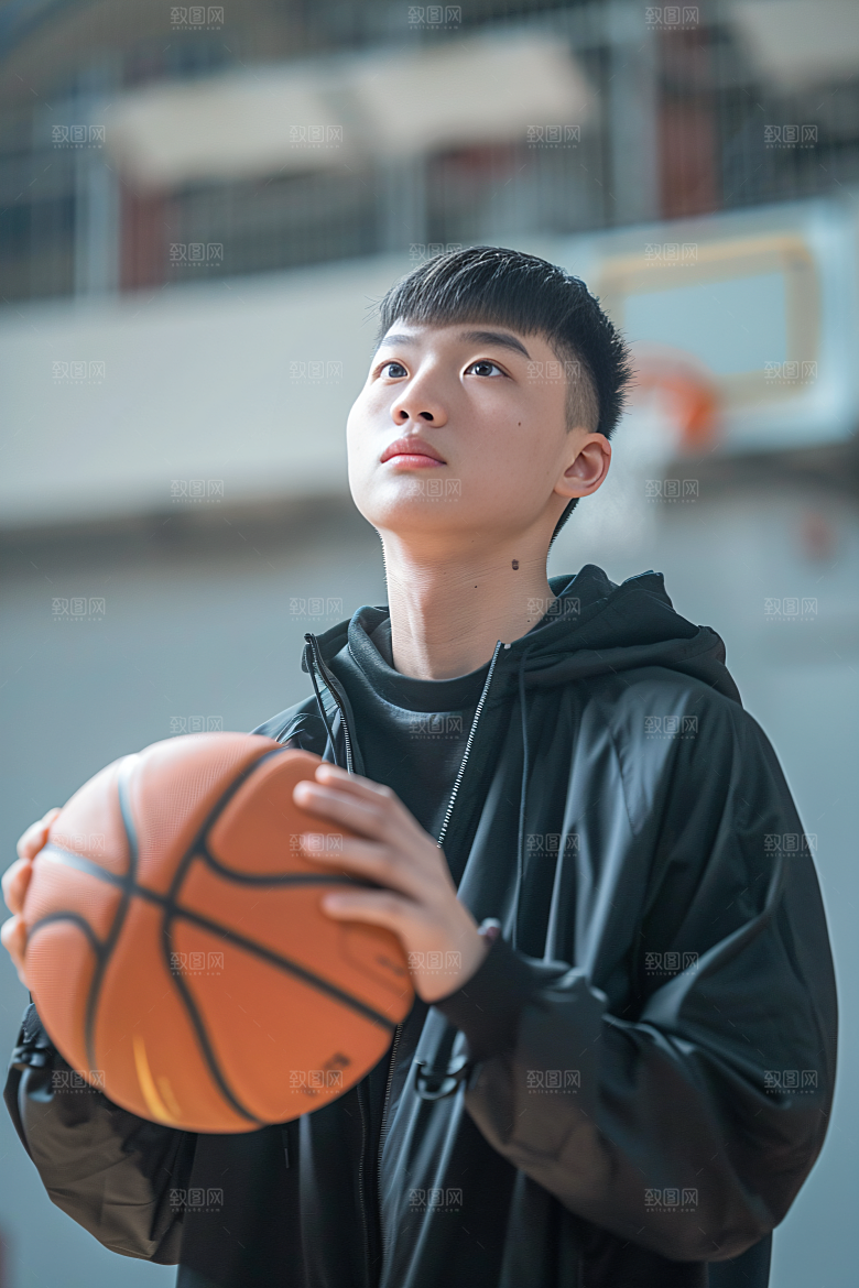打篮球的人灌篮扣篮摄影图