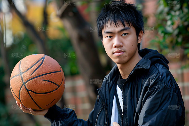 打篮球的人青年锻炼摄影图