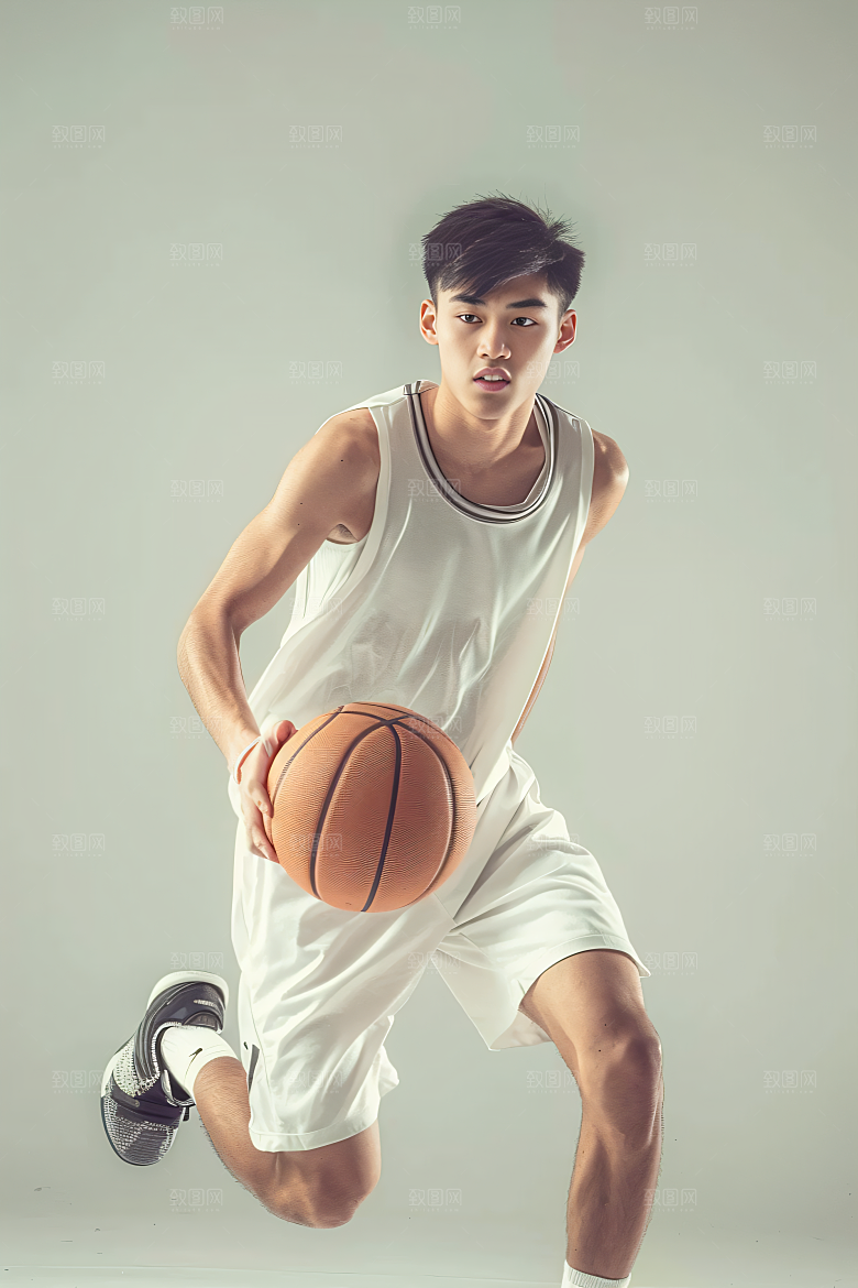 打篮球的人投篮人物摄影图
