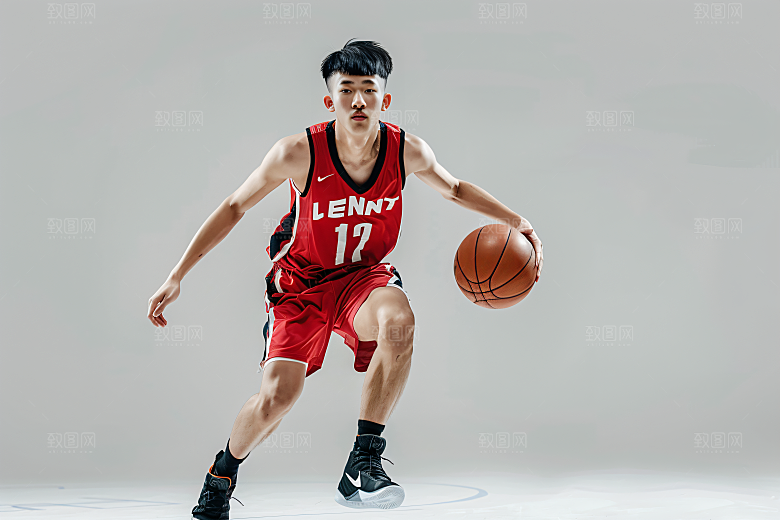 打篮球的人锻炼健康摄影图