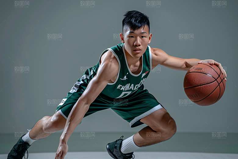 打篮球的人锻炼运动摄影图