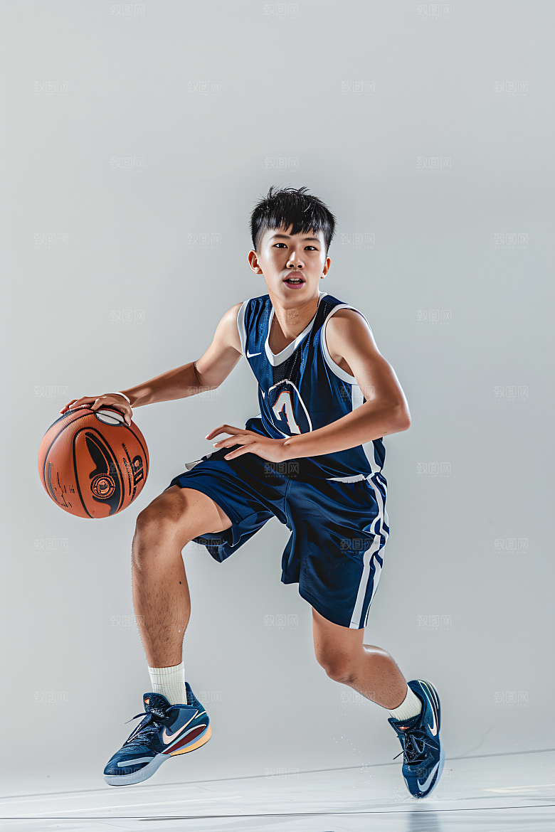 打篮球的人人物灌篮摄影图