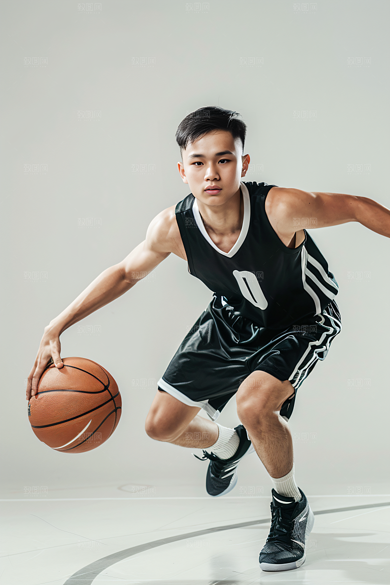 打篮球的人人物锻炼摄影图