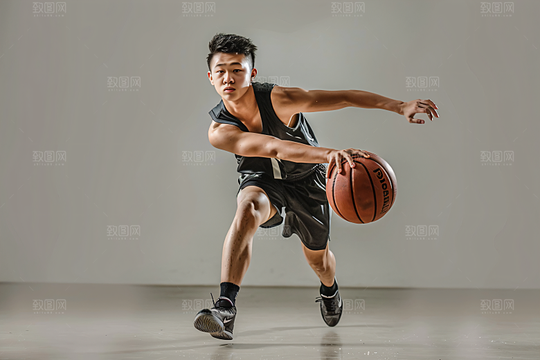 打篮球的人体育高清摄影图