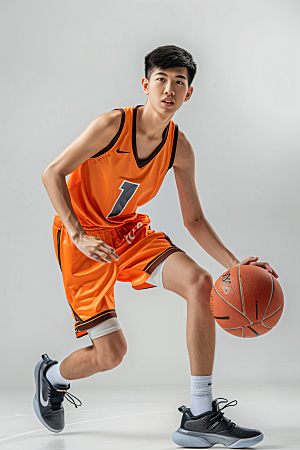 打篮球的人高清青年摄影图