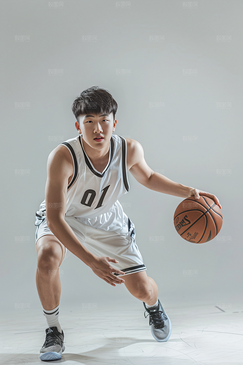 打篮球的人高清锻炼摄影图