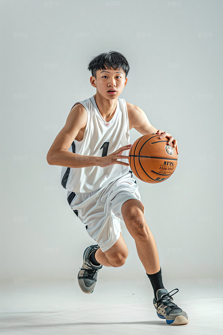 打篮球的人健康健身摄影图