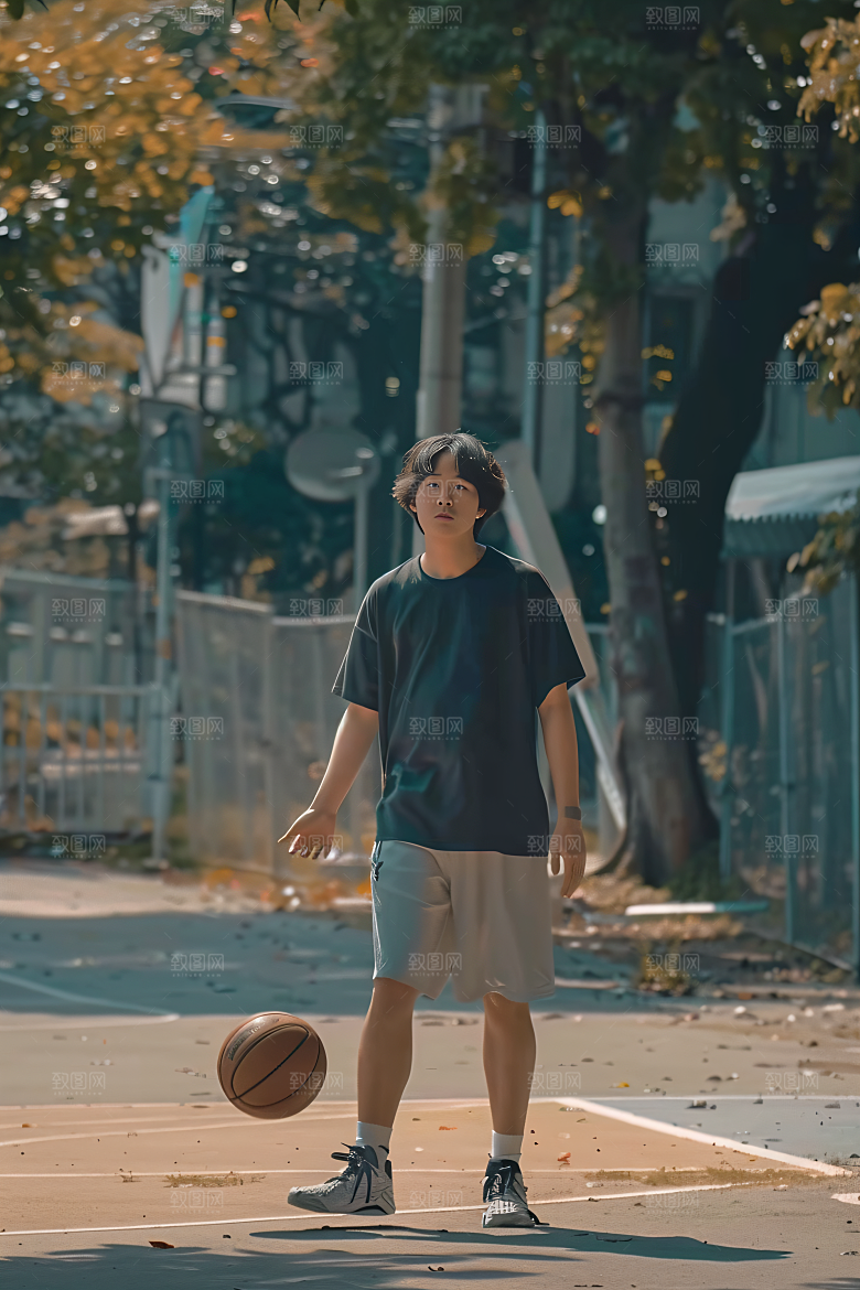 打篮球的人人物健康摄影图