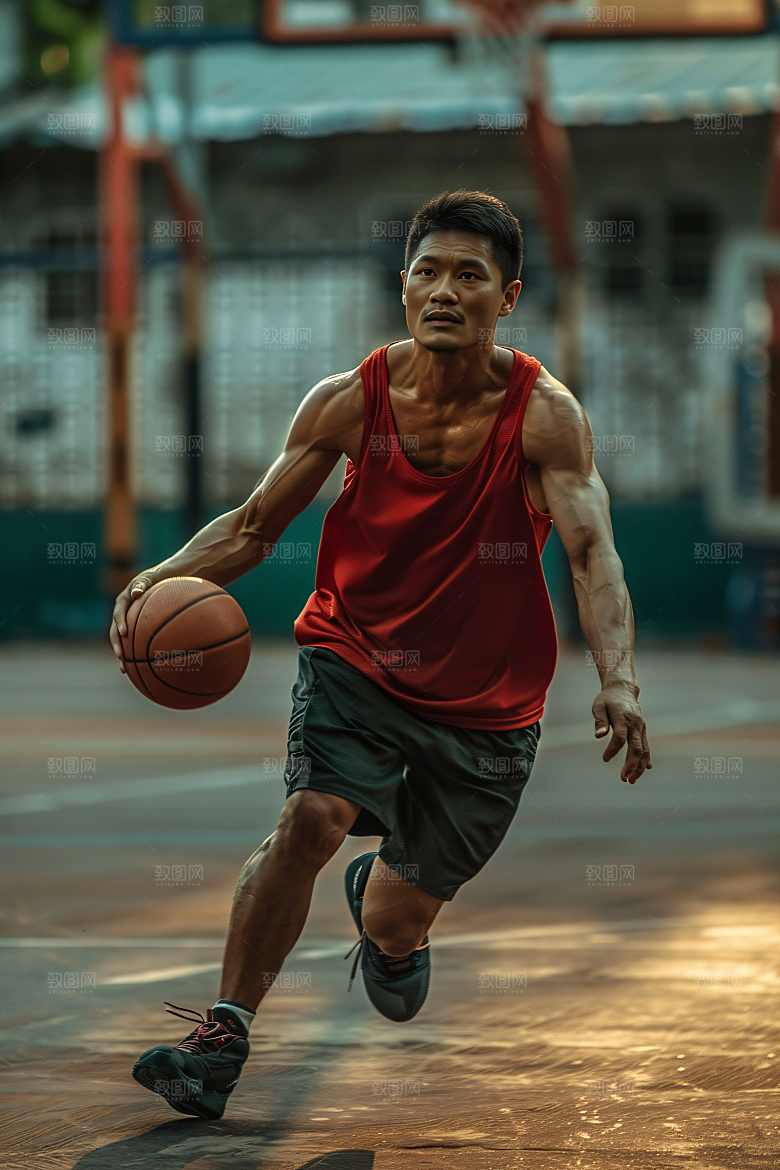 打篮球的人高清人物摄影图