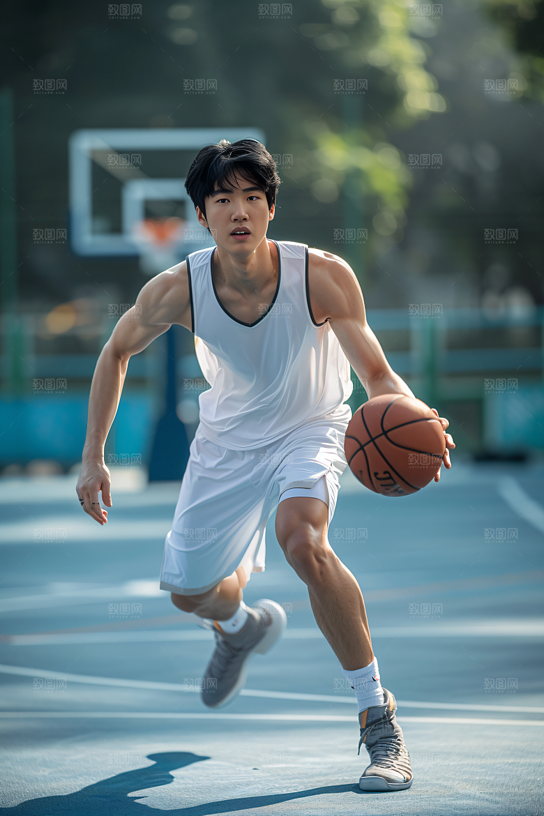 打篮球的人运动人物摄影图