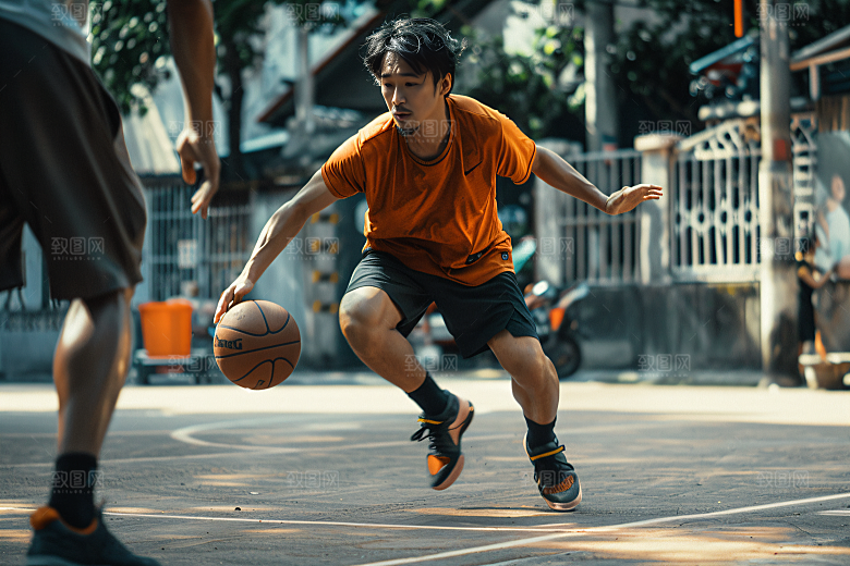 打篮球的人运动锻炼摄影图