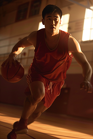 打篮球的人阳光体育摄影图