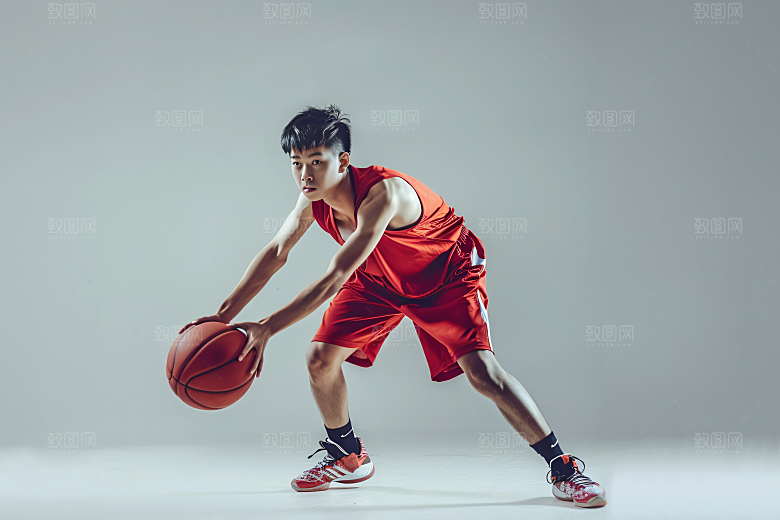 打篮球的人青年运动摄影图