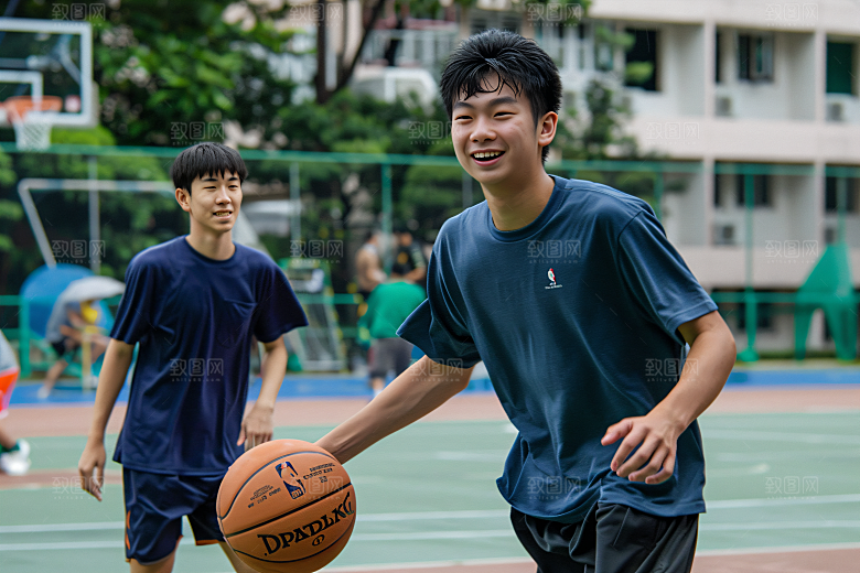 打篮球的人高清肖像摄影图