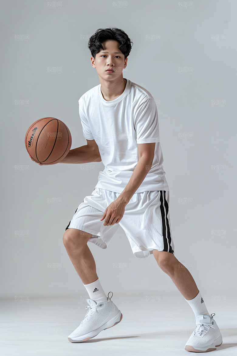 打篮球的人灌篮人物摄影图