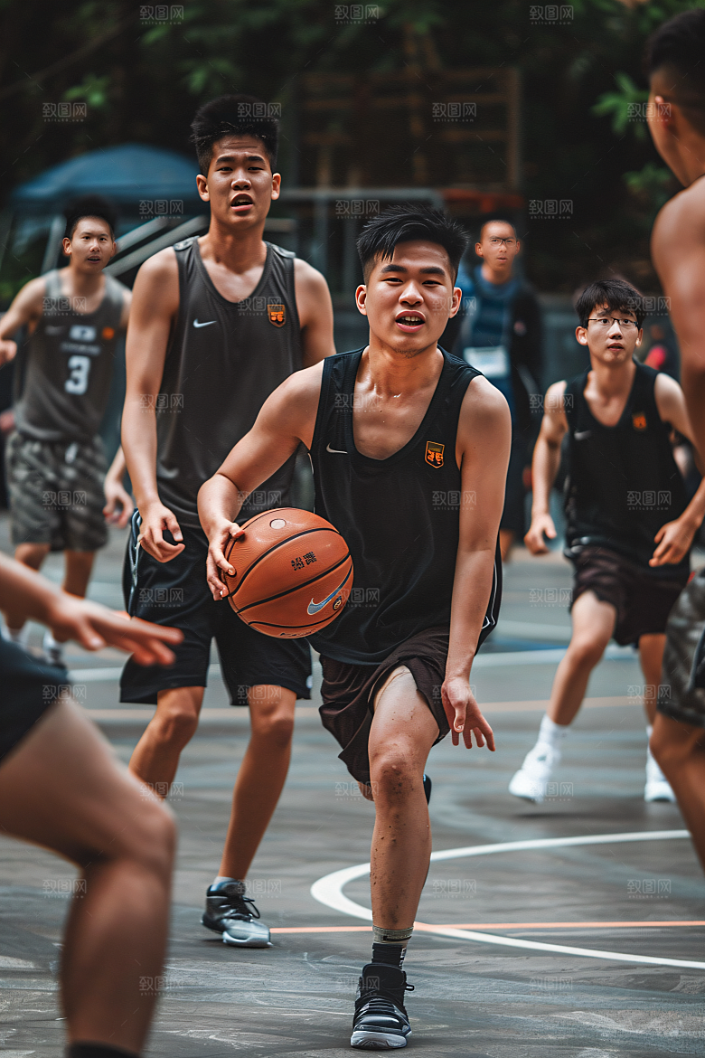 打篮球的人高清健康摄影图
