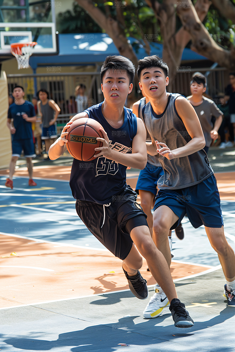 打篮球的人锻炼人物摄影图
