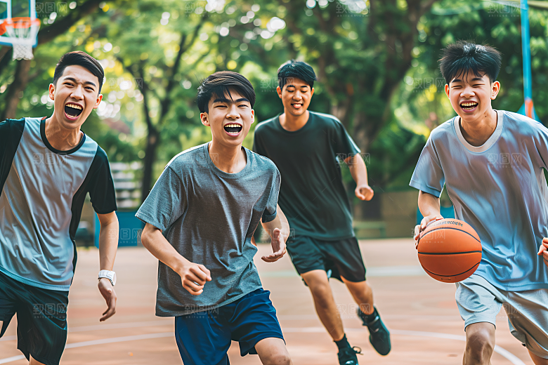 打篮球的人健康肖像摄影图
