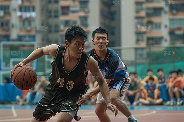 打篮球的人高清体育摄影图