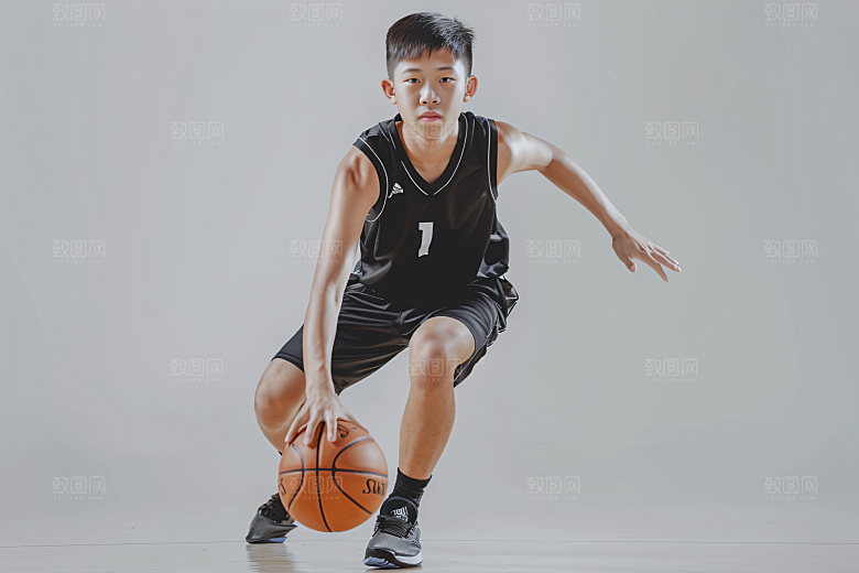 打篮球的人活力投篮摄影图