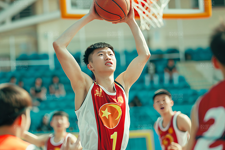 打篮球的人健康高清摄影图