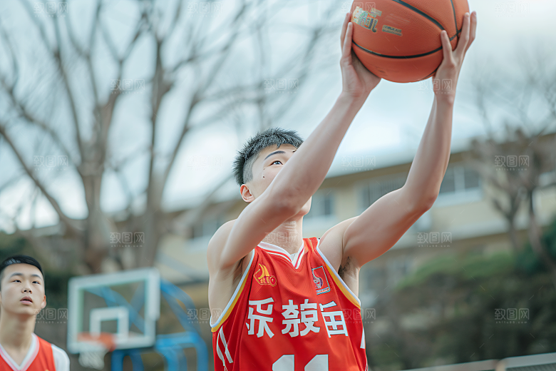 打篮球的人高清青年摄影图