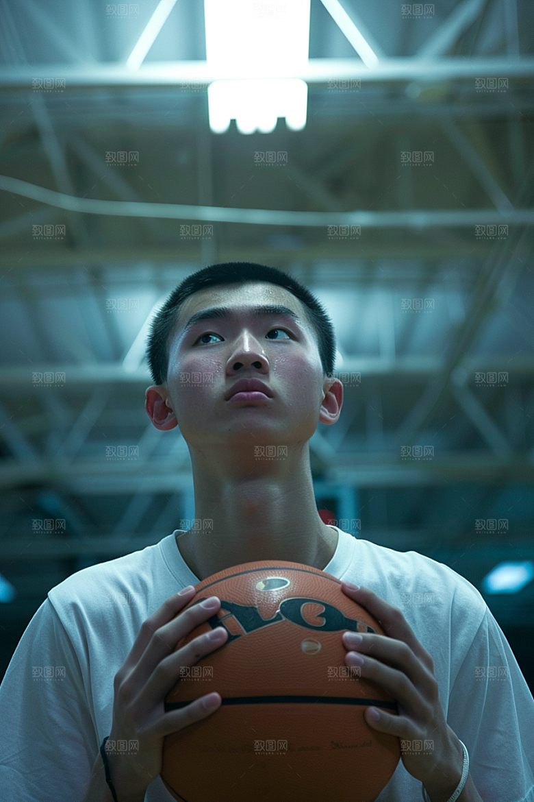 打篮球投篮人物摄影图