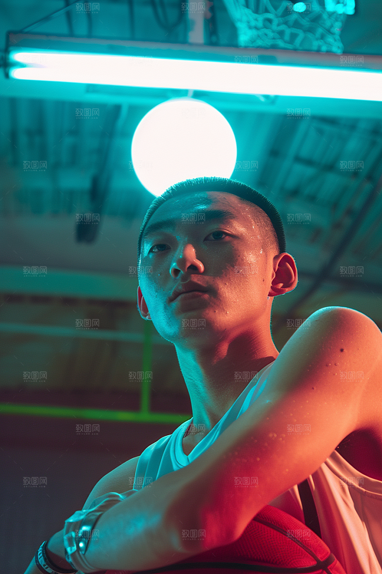 打篮球投篮人物摄影图