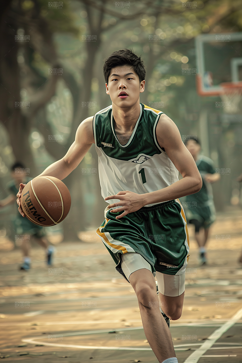 打篮球体育灌篮摄影图