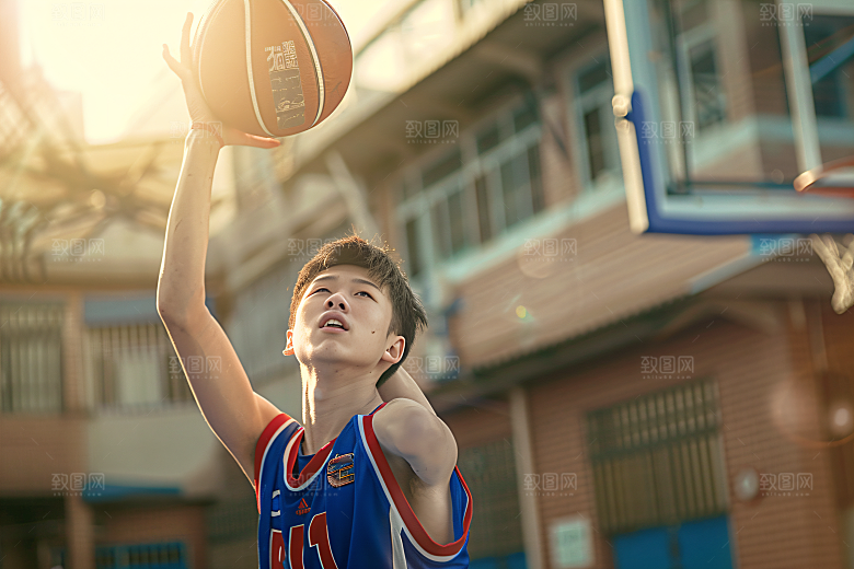 打篮球高清灌篮摄影图