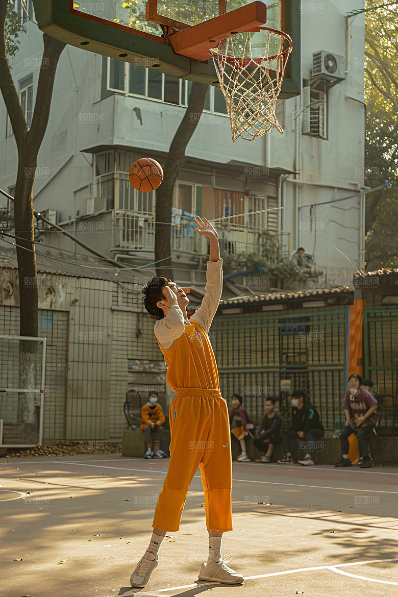 打篮球运动锻炼摄影图