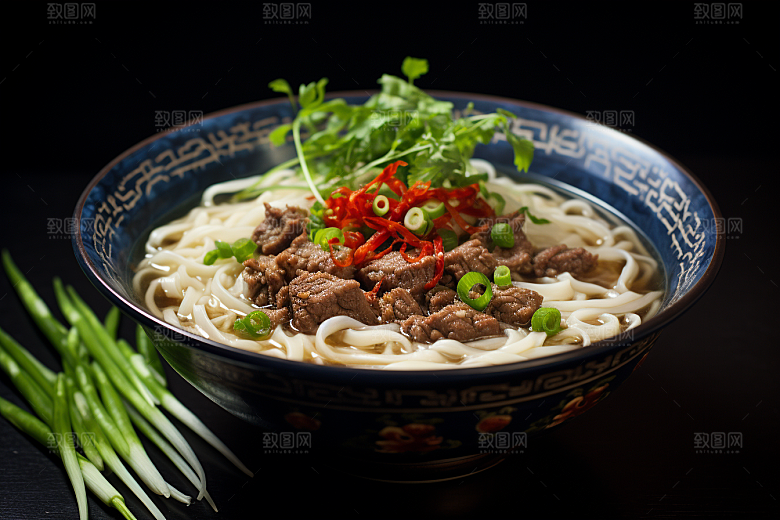 兰州拉面高清西北美食摄影图
