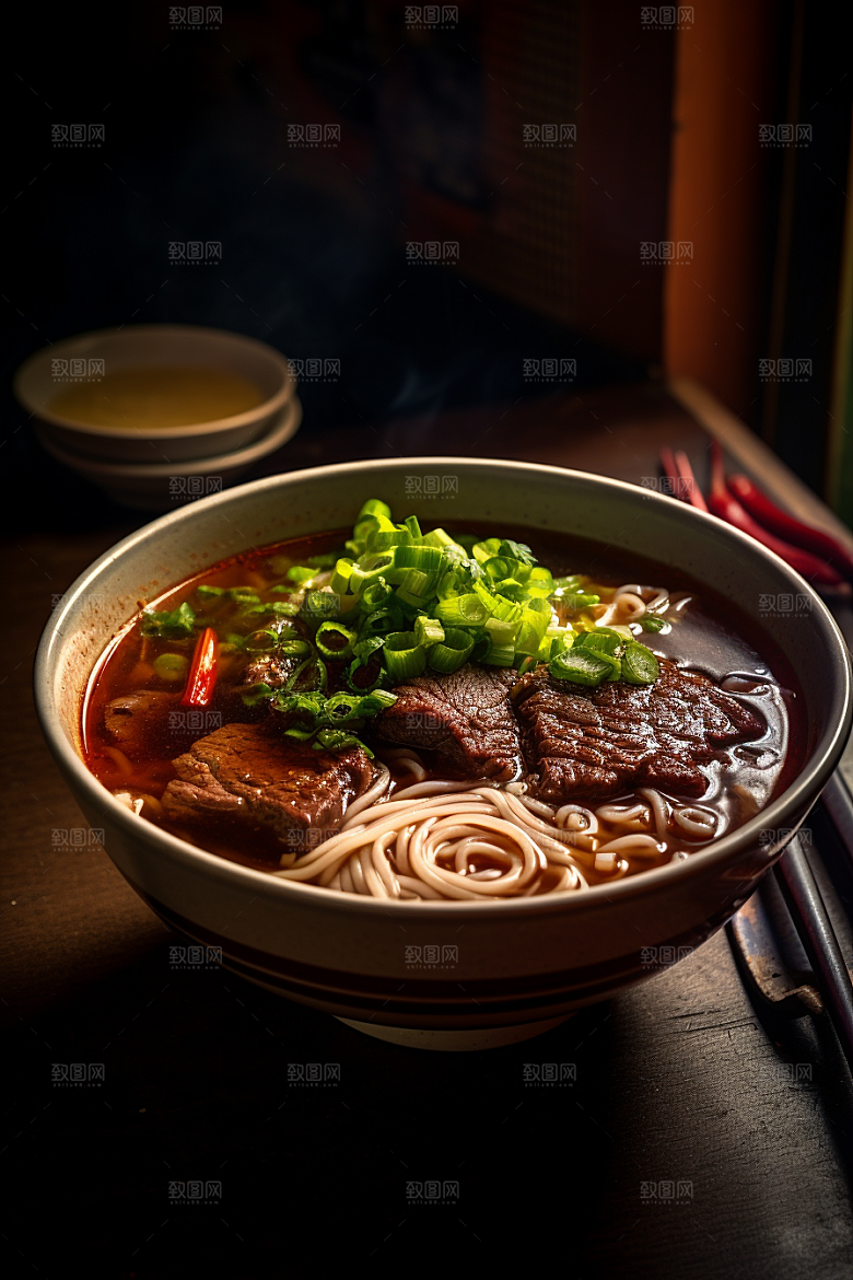 兰州拉面兰州牛肉面高清摄影图