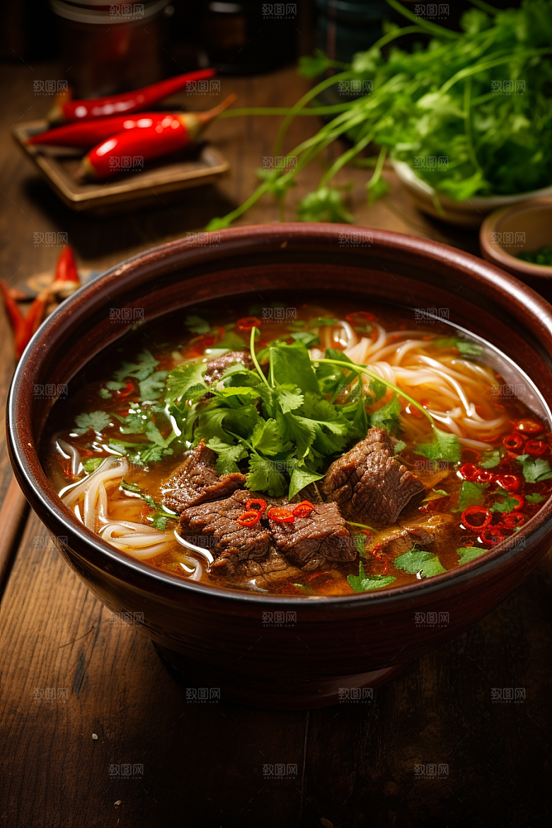 兰州拉面西北美食美味摄影图