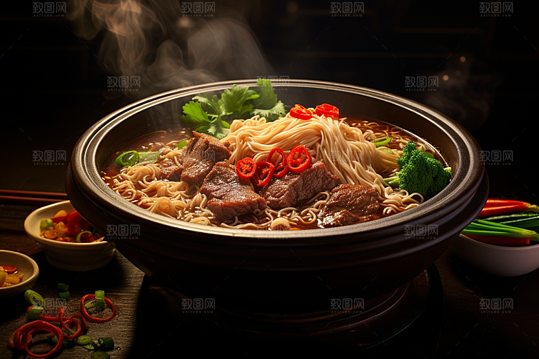 兰州拉面美味高清摄影图