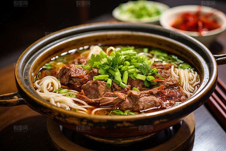 兰州拉面高清传统美食摄影图