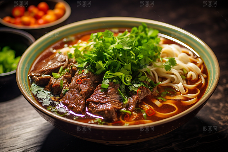 兰州拉面面条兰州牛肉面摄影图